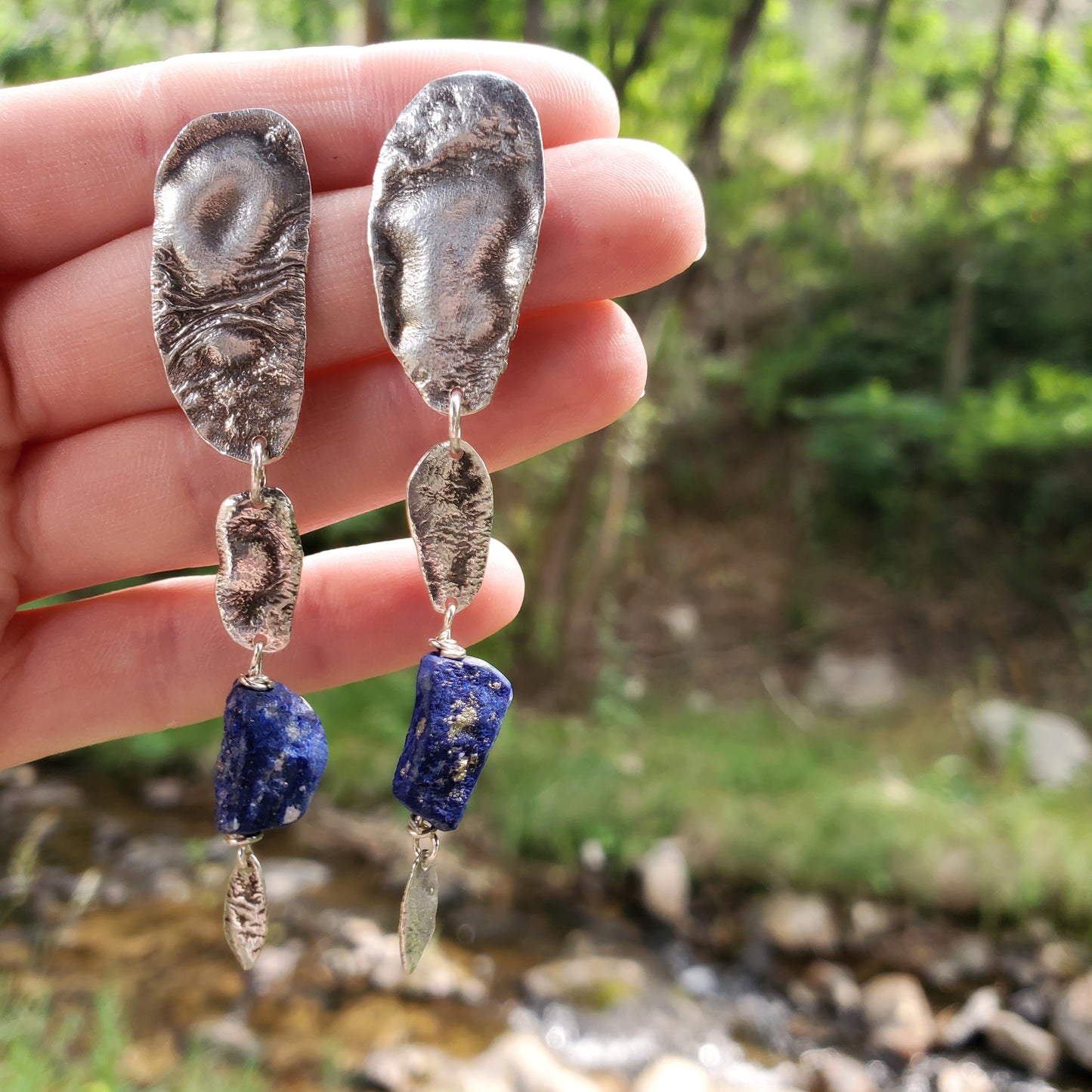 Droplet Dangles w/ Lapis Lazuli